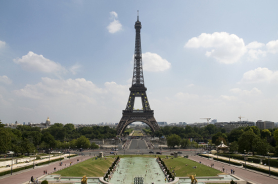La Tour Eiffel vu de la place du Trocadero
