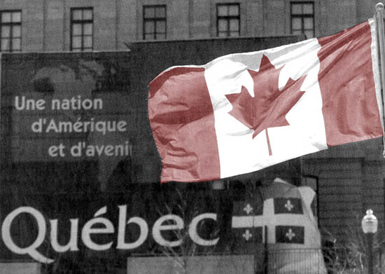 Québécois, effacez-vous, le vaste monde arrive chez vous Assimilation du Québec par le Canada