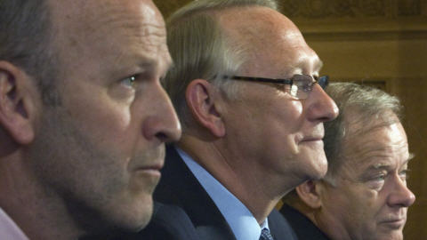 Gérald Tremblay appuie Michael Fortier J espère que les péquistes de Montréal se souviendront de cette histoire avant d'encore appuyer le parti de Gérald Tremblay