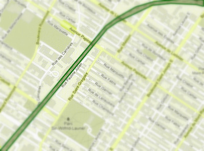 le «couloir vert» du CP rail à Montréal