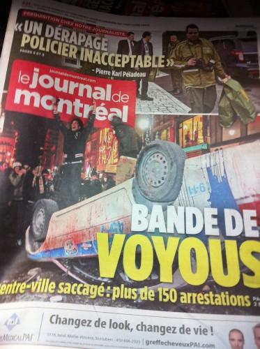 Propagande populiste du Journal de Montréal Propagande populiste du Journal de Montréal