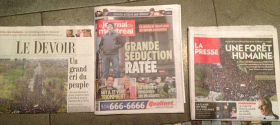 Quebecor élide le Jour de la Terre Quebecor élide le Jour de la Terre