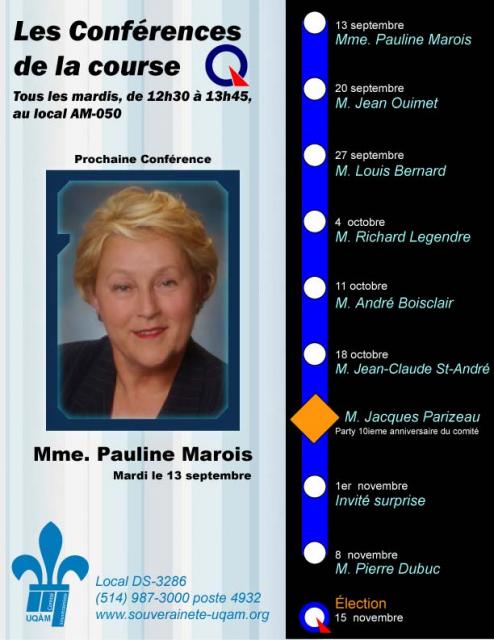 Conférence de Pauline Marois