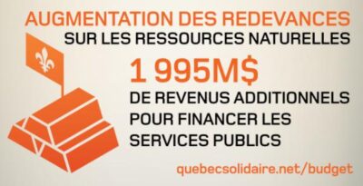 redevances sur les ressources naturelles