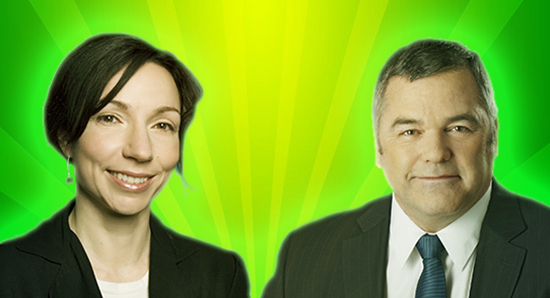 Martine Ouellet et Daniel Breton