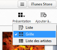 Plusieurs vues s'offre à vous dans iTunes