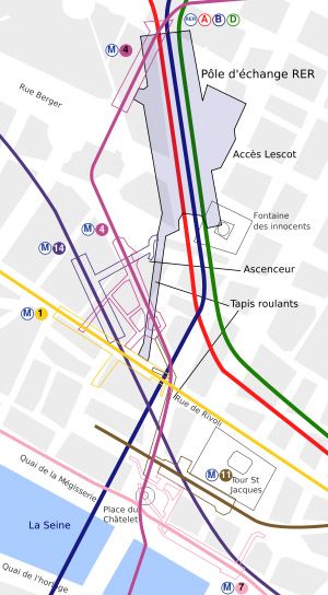 Complexe souterrain de la station Chatelet Complexe souterrain de la station Chatelet