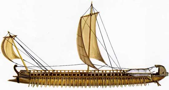 Galère d'Athènes trière