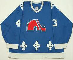 L'uniforme des Nordiques de Québec au hockey