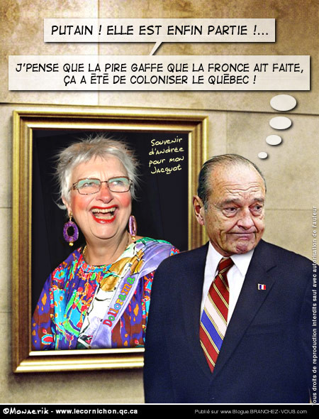 La mairesse Boucher et jacques Chirac