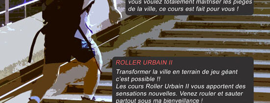 Cours de roller “urbain” dans le Parc Lafontaine
