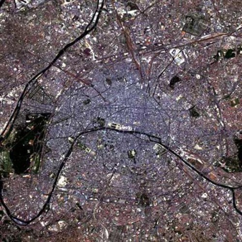 Photo satellite de Paris