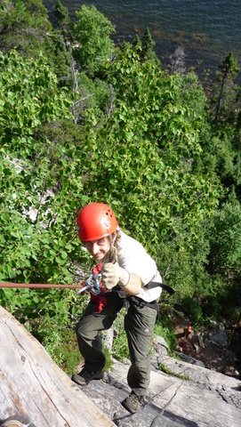 Carl en rappel