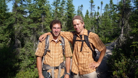 Deux guides sympathiques du Jardin des glaciers