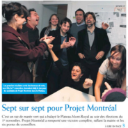 Je suis élu conseiller du district de DeLorimier