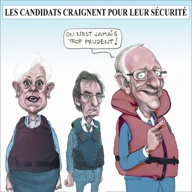 Les candidats craignet pour leur sécurité