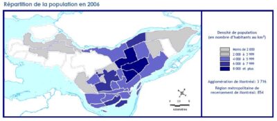 la densité à Montréal