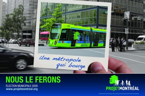 Projet Montréal propose le tramway