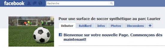 Pour une surface de soccer synthétique au parc Laurier effacer