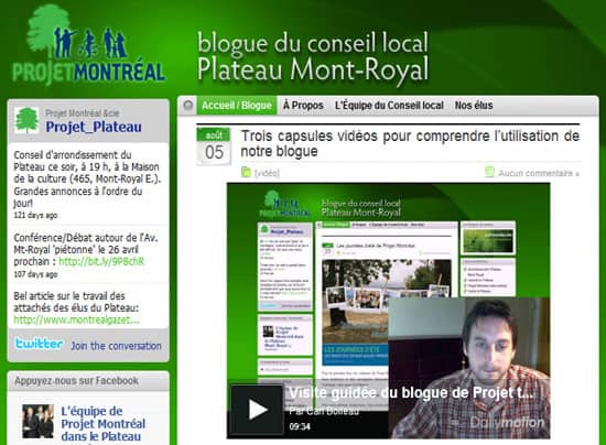 le blogue de Projet Montréal dans le Plateau