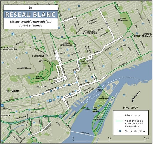 le réseau blanc de Montréal