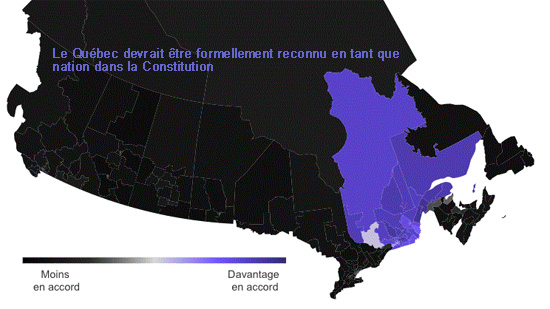 Le Québec devrait être formellement reconnu en tant que nation dans la Constitution 