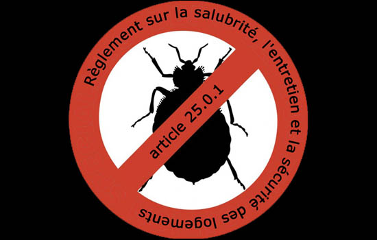 Règlement sur la salubrité, l'entretien et la sécurité des logements contre les punaises Règlement sur la salubrité, l'entretien et la sécurité des logements