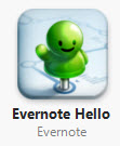 Evernote Hello pour iPhone