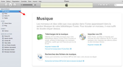 La librairie de vos fichiers musicaux est ici dans iTunes