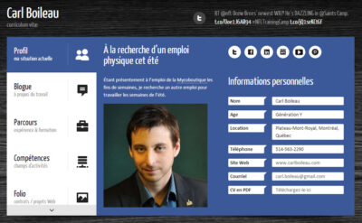 Visitez mon CV en ligne