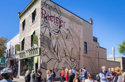murale en l'honneur de Mordecai Richler.