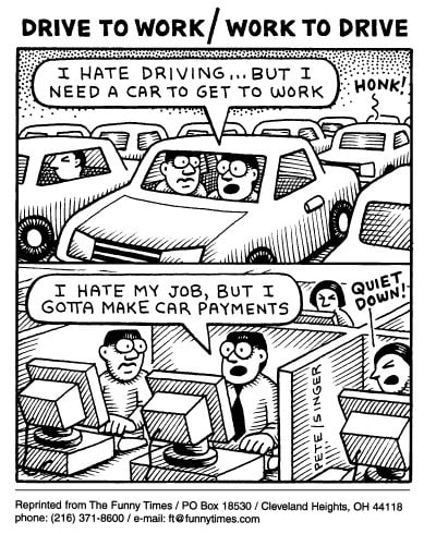 Drive to work / work to drive