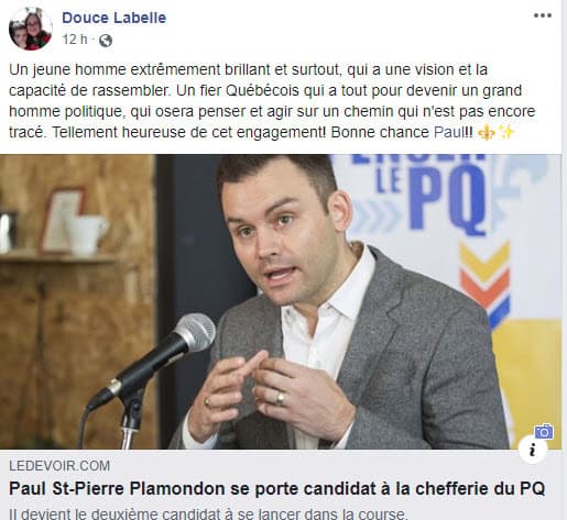 Paul St-Pierre Plamondon se porte candidat à la chefferie du PQ