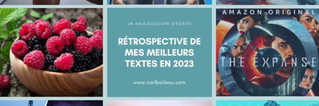 Un kaléidoscope d’écrits: La rétrospective de mes meilleurs textes en 2023