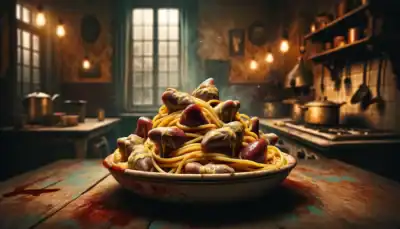 spaghetti aux cœurs de poulet