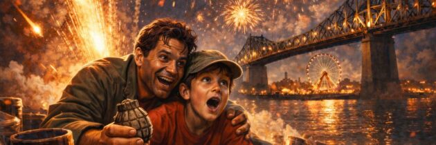 Entre père et fils: Une soirée au cœur des feux