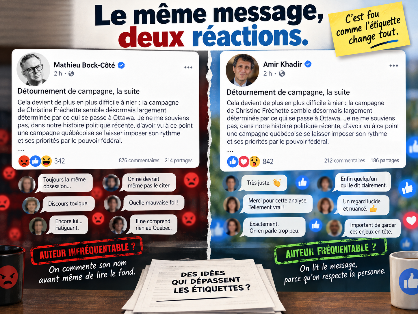 Et si vous aviez aimé MBC parce que vous pensiez lire Amir Khadir?
